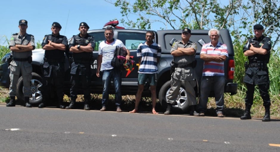 Francisco, que teria bebido sangue das vítimas, é preso por policiais militares em uma mata na zona rural da cidade: Resposta rápida