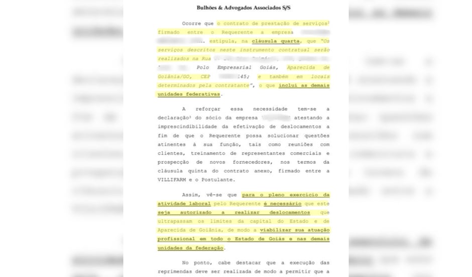 Pedido feito por defesa de Carlinhos Cachoeira: viabilizar atuação profissional nas demais unidades da federação (Foto: Reprodução)
