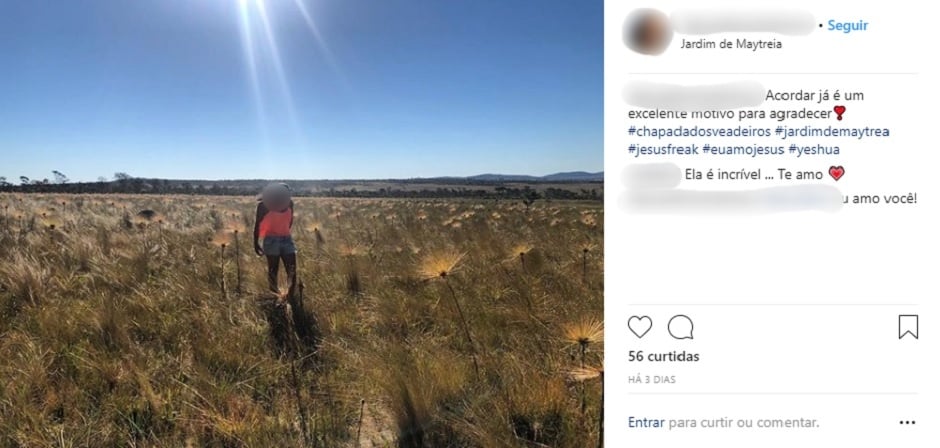 Jardim de Maytrea: local místico e proibido é invadido por internautas (Foto: Reprodução / Internet)