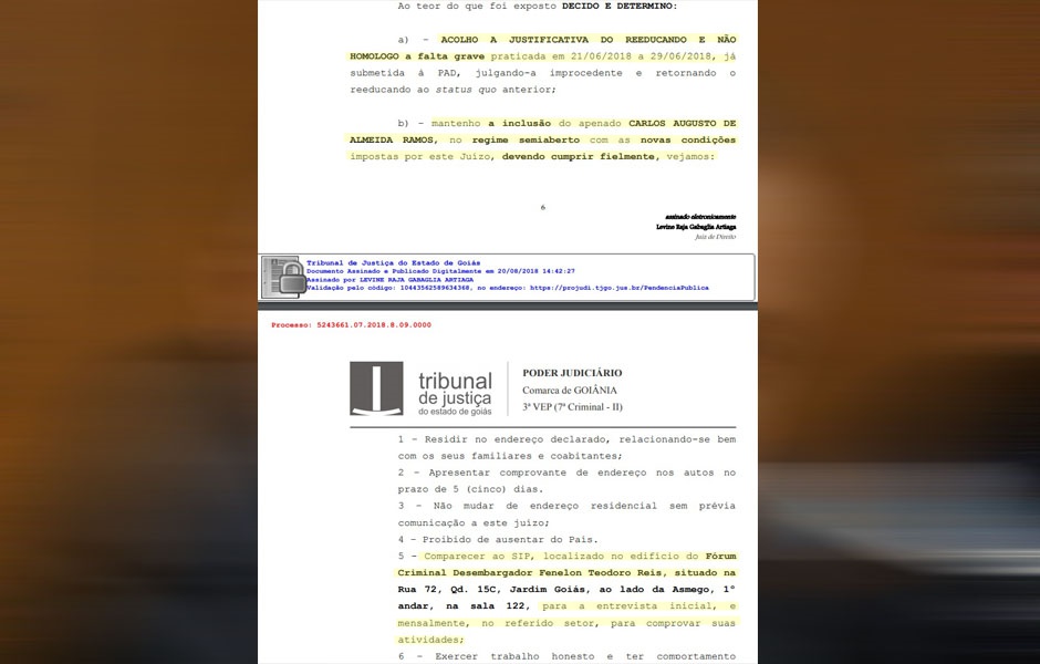 Justiça decide que Carlinhos Cachoeira pode retirar tornozeleira eletrônica e transitar em todo território brasileiro (Foto: Reprodução / Mais Goiás)