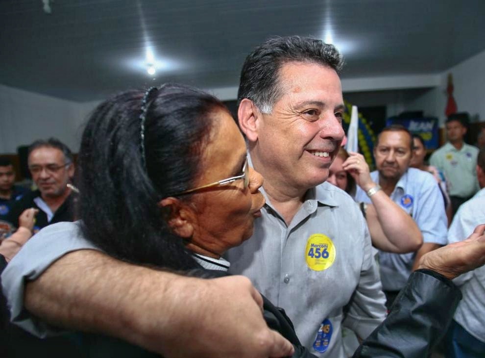 Ex-governador Marconi Perillo durante a eleição de 2018 (Foto: Divulgação)