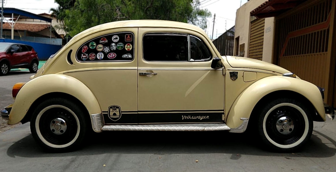 O fusca 'Simy móvel' (Foto: Arquivo Pessoal / Simião Mendes)
