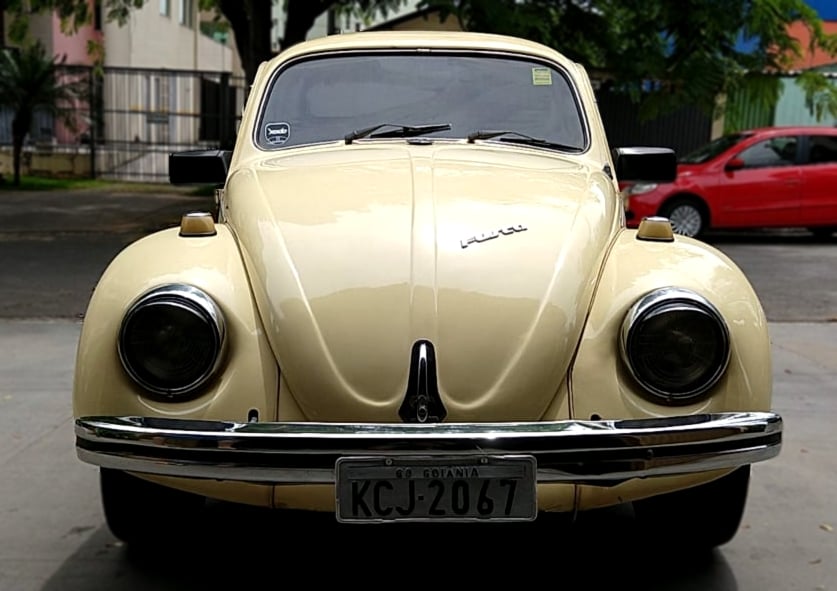 Simião herdou o fusca do pai e pretende passar para o filho (Foto: Arquivo Pessoal / Simião Mendes)