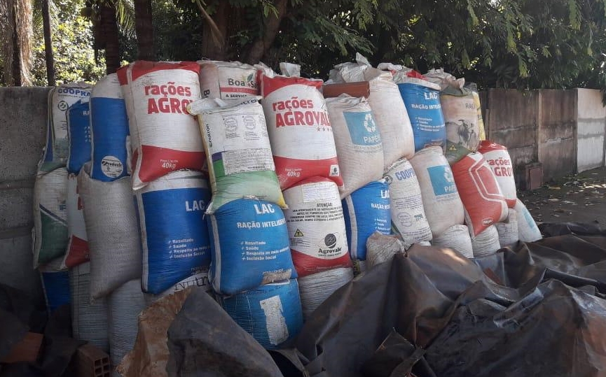 As sacas de soja serão restituídas ao responsável (Foto: Divulgação / Polícia Civil)