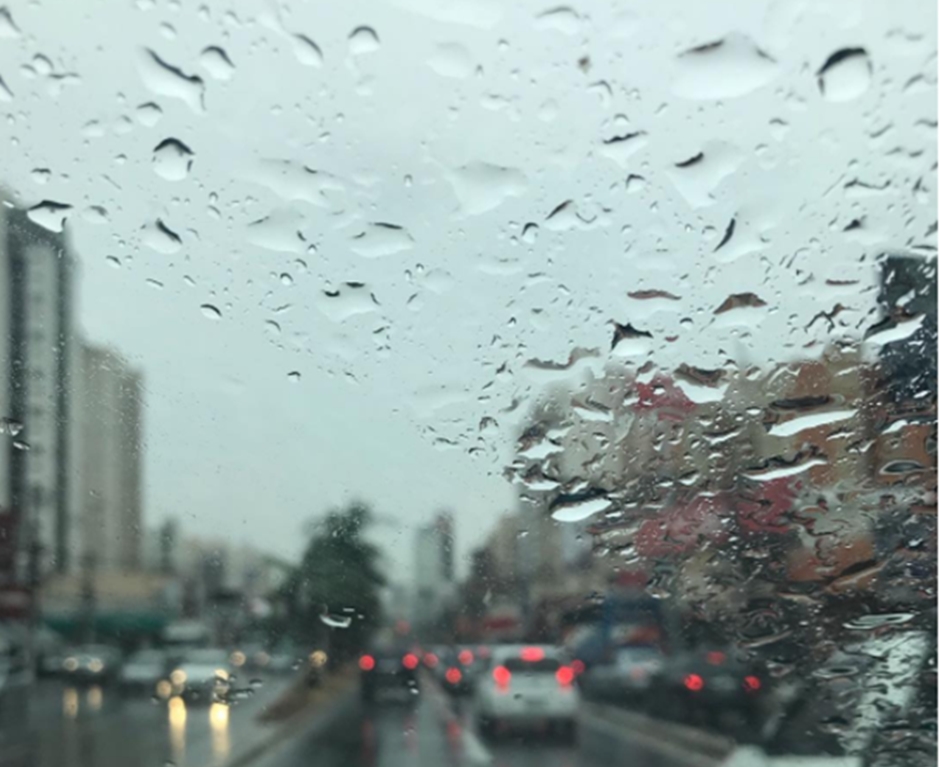 Chuva em Goiânia (Foto: Reprodução/Mais Goiás)