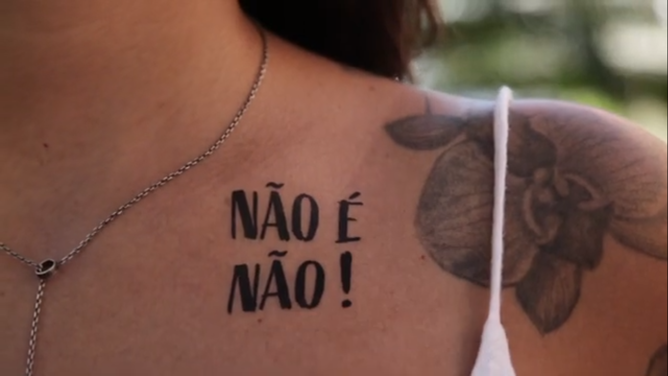 O objetivo da campanha é conscientizar sobre o assédio sexual (Foto: Reprodução | Coletivo 'Não é Não')