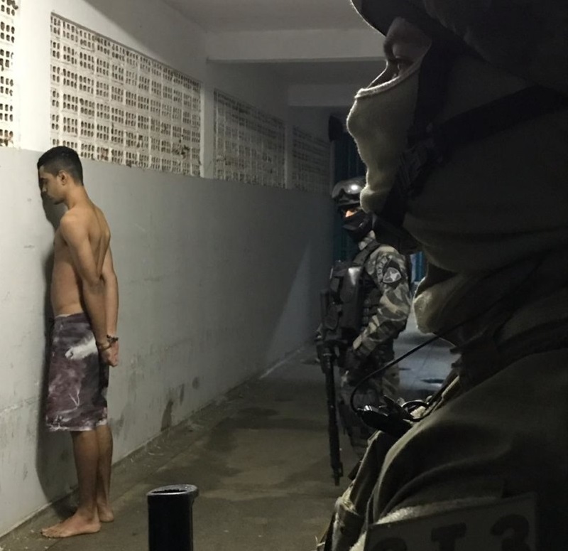 Grupo Tático 3 (GT3) em ação na Operação Cárcere (Foto: Divulgação/Polícia Civil)