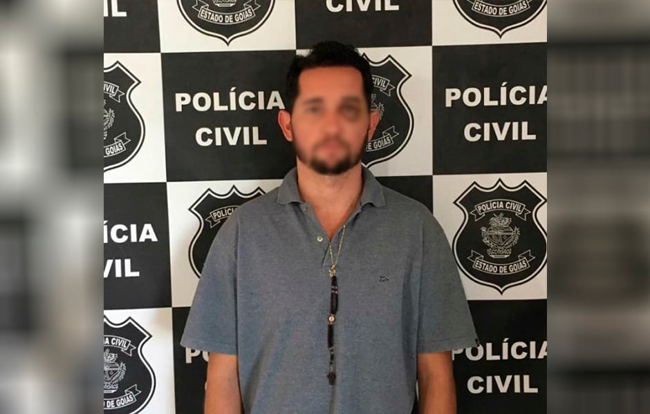 Leandro foi preso em cumprimento a um mandado de prisão preventiva expedido pela Justiça (Foto: Divulgação / PC)