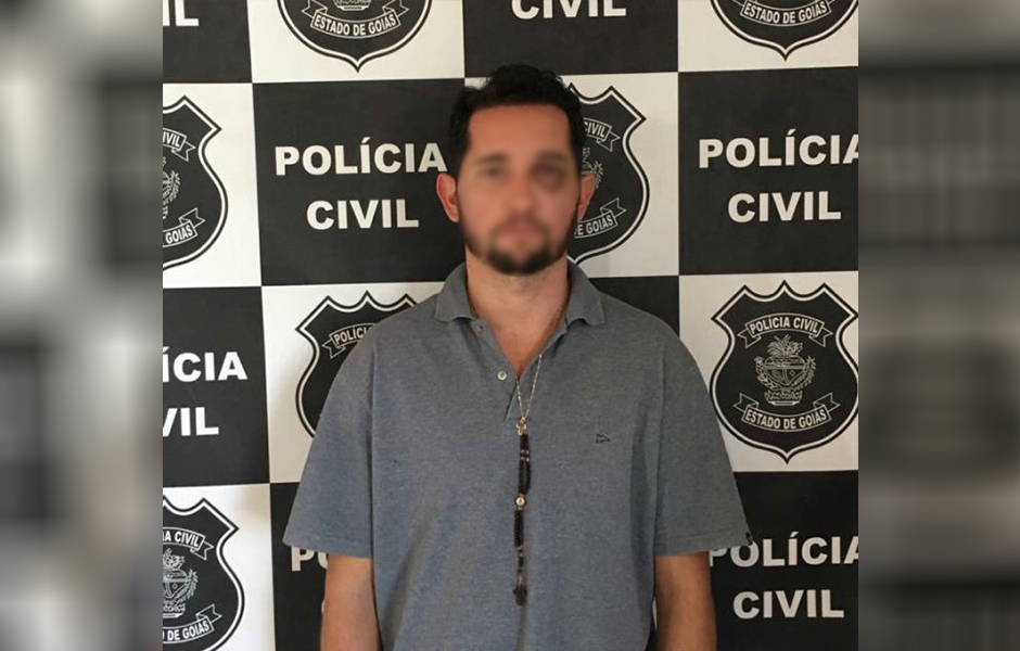 Leandro foi preso em cumprimento a um mandado de prisão preventiva expedido pela Justiça (Foto: Divulgação / PC)