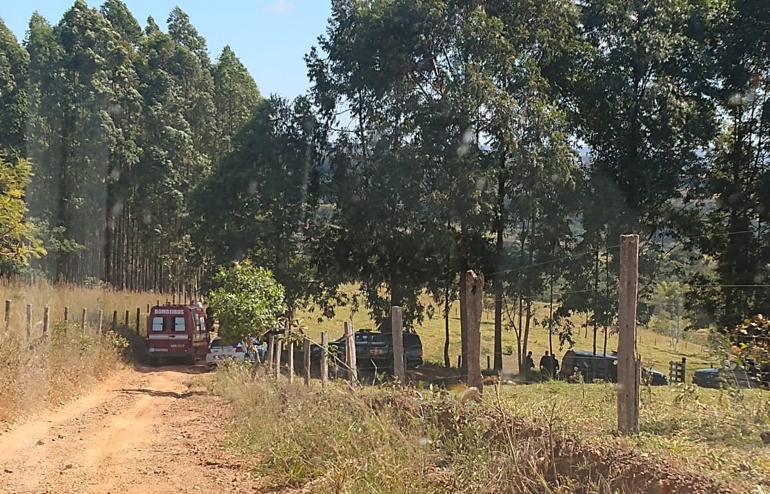 Propriedade rural foi palco de confronto entre PM e ex-PMs (Foto: Reprodução)