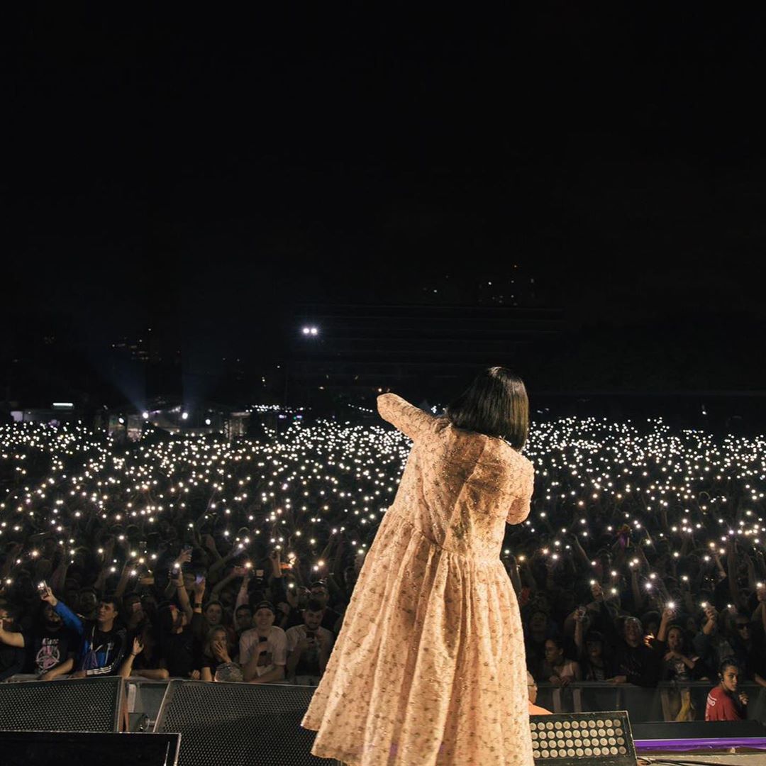 Cantora Lily Allen em show no Cultura Inglesa Festival, em São Paulo