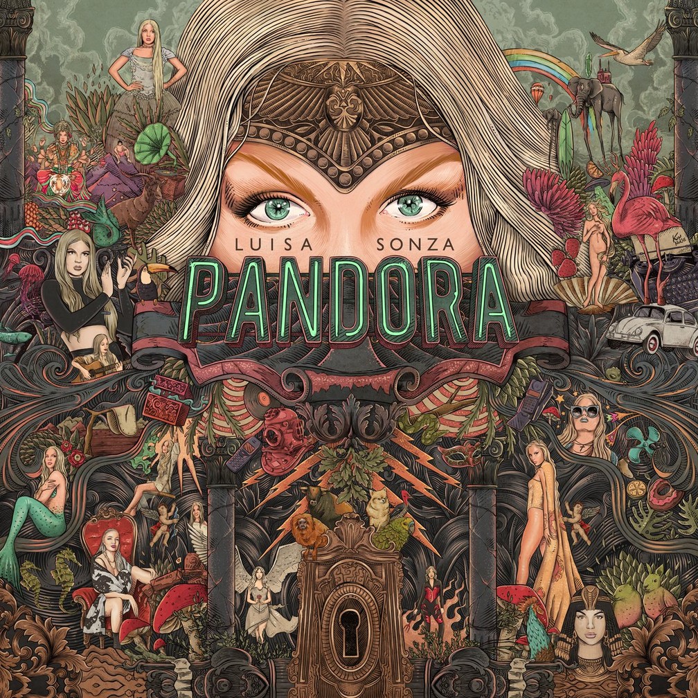 Capa do primeiro álbum de Luísa Sonza, 'Pandora'