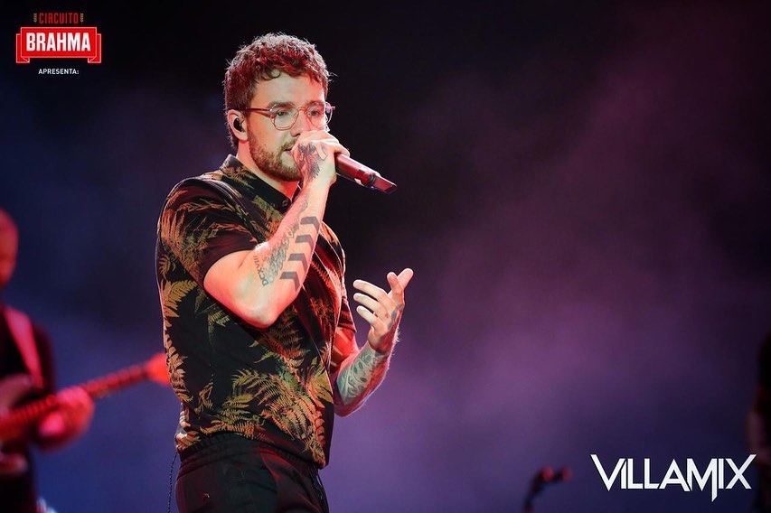 Liam Payne no palco do Villa Mix Goiânia 2019