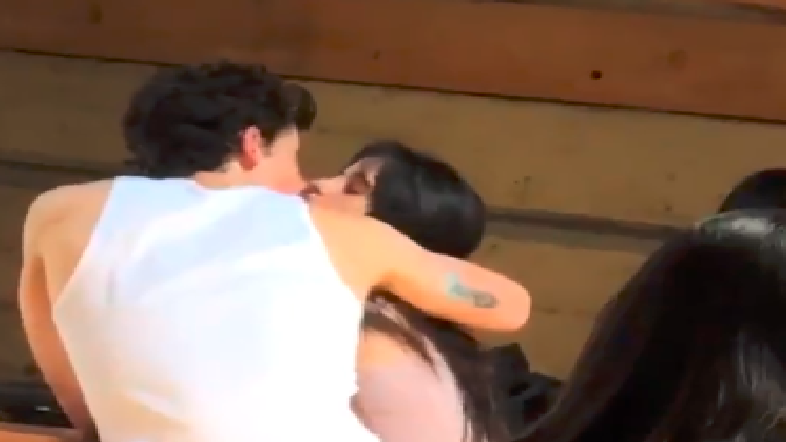 Shawn Mendes e Camila Cabello se beijam em público