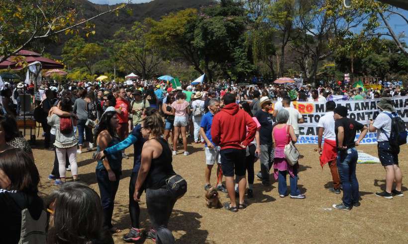 Pela primeira vez em atos pró-Bolsonaro em BH, ataques ao ex-presidente Luiz Inácio Lula da Silva (PT) ficaram em segundo plano.