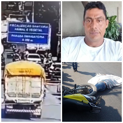 De acordo com a Polícia Militar, a vítima Jalen Miranda Soloaga seguia pela avenida quando chegou perto do supermercado acabou caindo da moto Biz e foi atingido pela carreta.