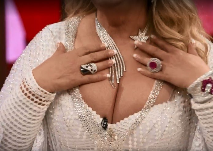 Lilian Gonçalves no programa Com está com Bial, da TV Globo