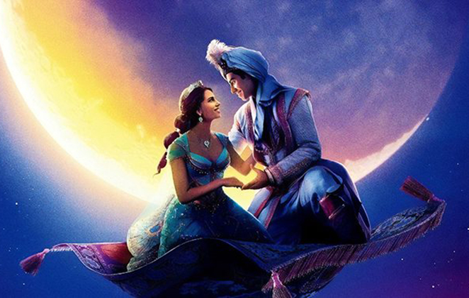 Capa de divulgação do filme Aladdin