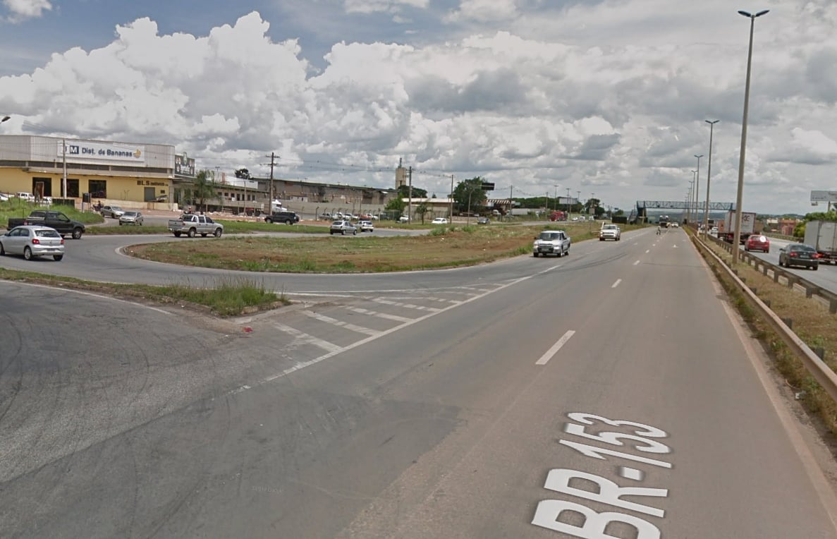 Trecho que dá acesso ao Ceasa e ao Aeroporto Santa Genoveva deve ser liberado no sábado (31) (Foto: Reprodução / Google)