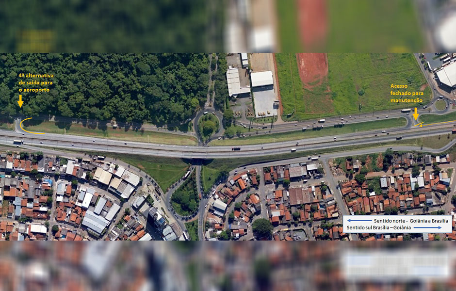 Retorno localizado depois do ponto interditado (Foto: Divulgação / Triunfo Concebra)