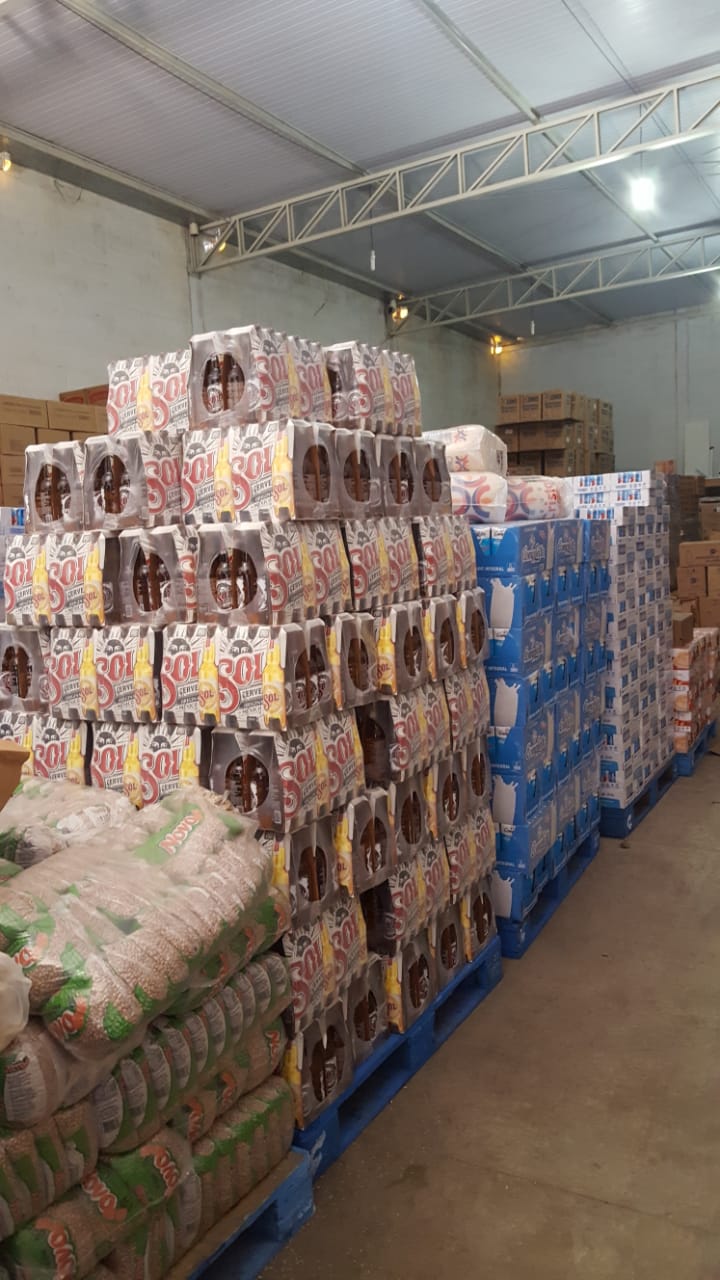 Mercadorias roubadas que agora foram apreendidas