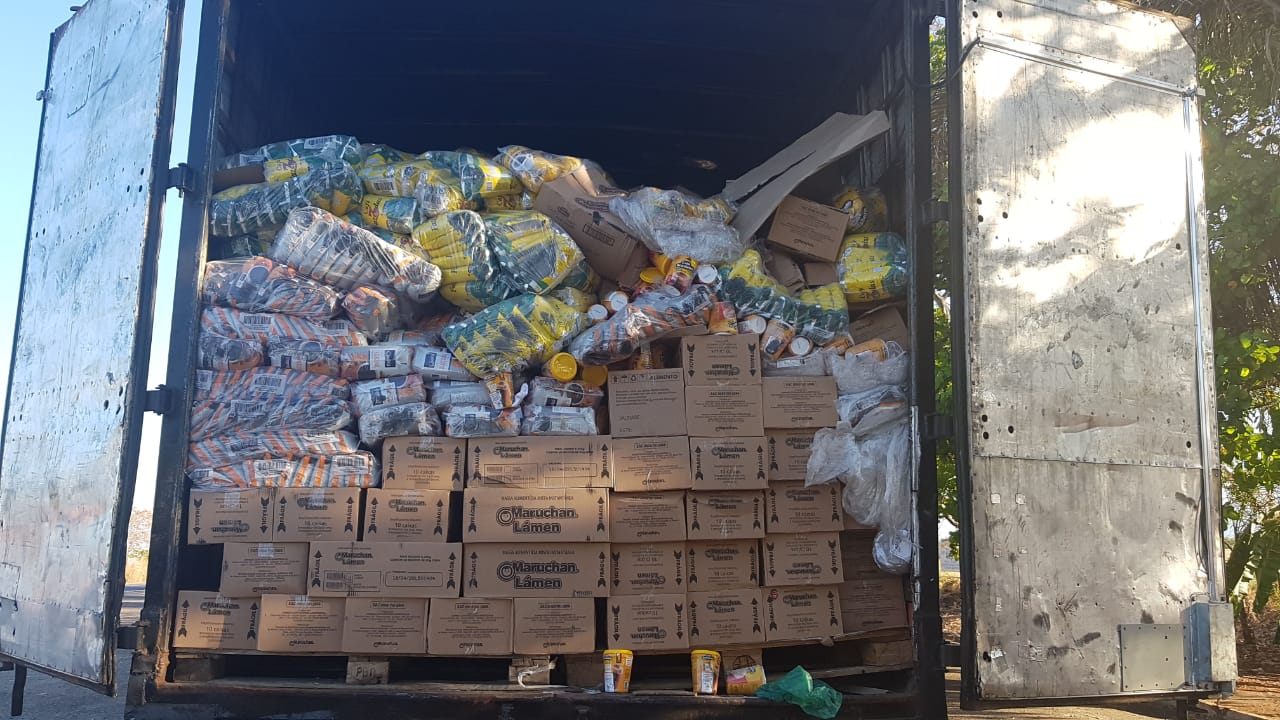 Carga de café roubada chega a 16 toneladas e havia sido extraída em São Luis dos Montes Belos (Foto: Divulgação/PC)