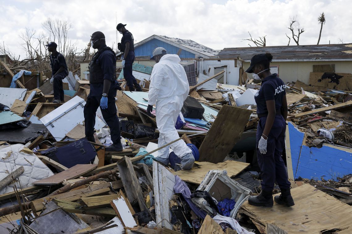 Estragos deixados pelo Furacão Dorian nas Bahamas