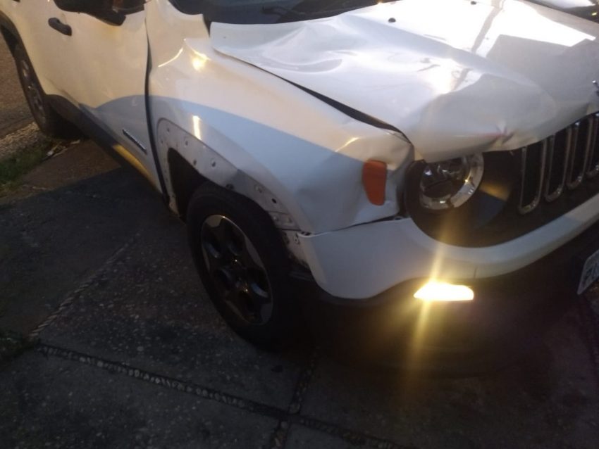 Carro usado por Pablo para atropelar a namorada e a amiga