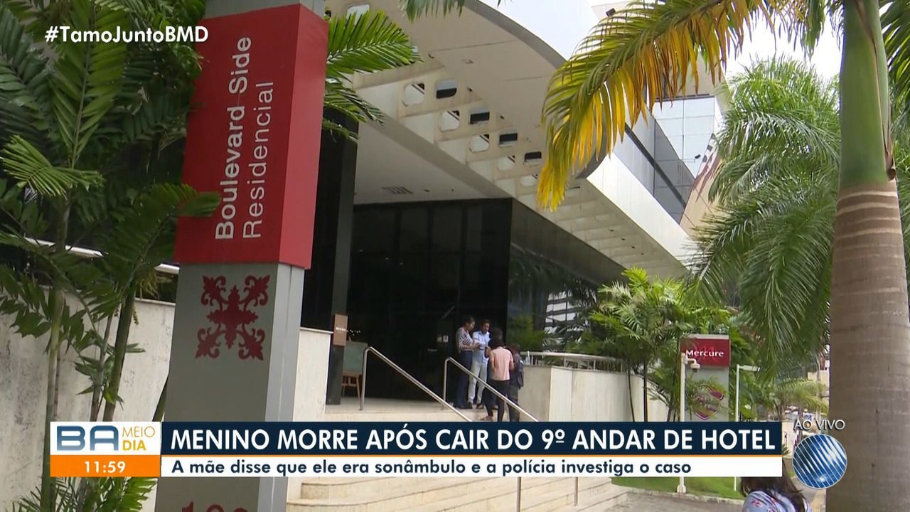 Menino de 12 anos morre ao cair do 9º andar de hotel