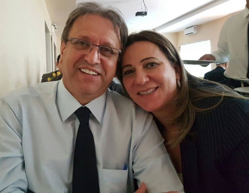 Marcelo Miranda e a esposa e deputada federal Dulce Miranda