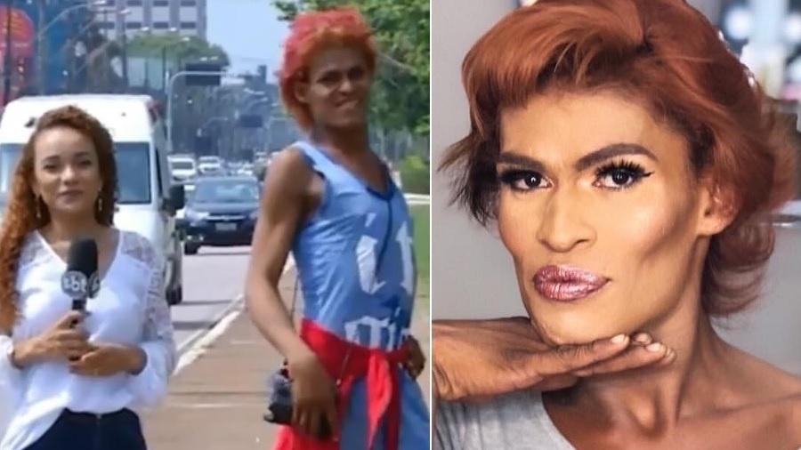 Mulher que 'desfilou' em vídeo de jornalista ganha dia de princesa