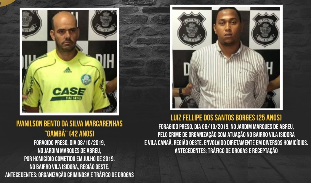 Presos 24 envolvidos em mortes nas regiões Oeste e Noroeste de Goiânia