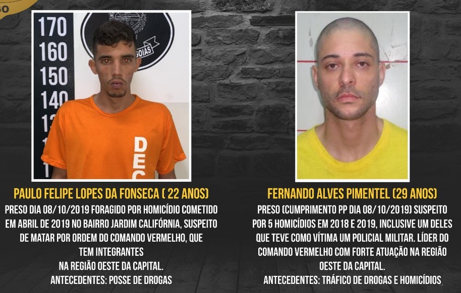 Presos 24 envolvidos em mortes nas regiões Oeste e Noroeste de Goiânia