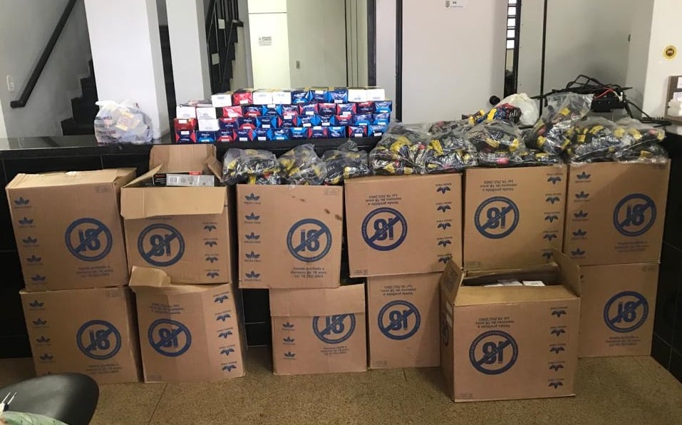 Presa quadrilha especializada em roubo de cargas de cigarro, em Brazlândia