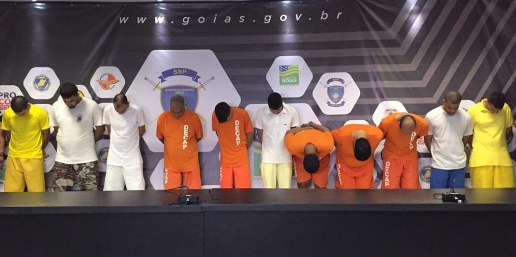 Presos 24 envolvidos em mortes nas regiões Oeste e Noroeste de Goiânia