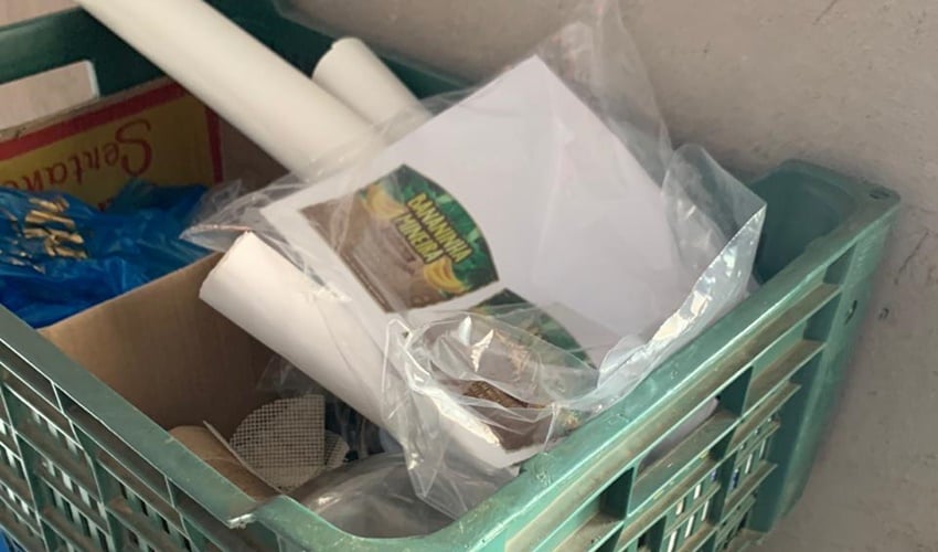 Material apreendido pela Polícia Civil