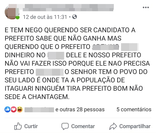 Mulher denuncia agressão após discussão com vereador em Itaguari
