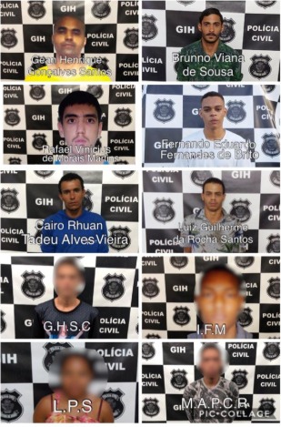 Investigados detidos (Foto: divulgação/PC)
