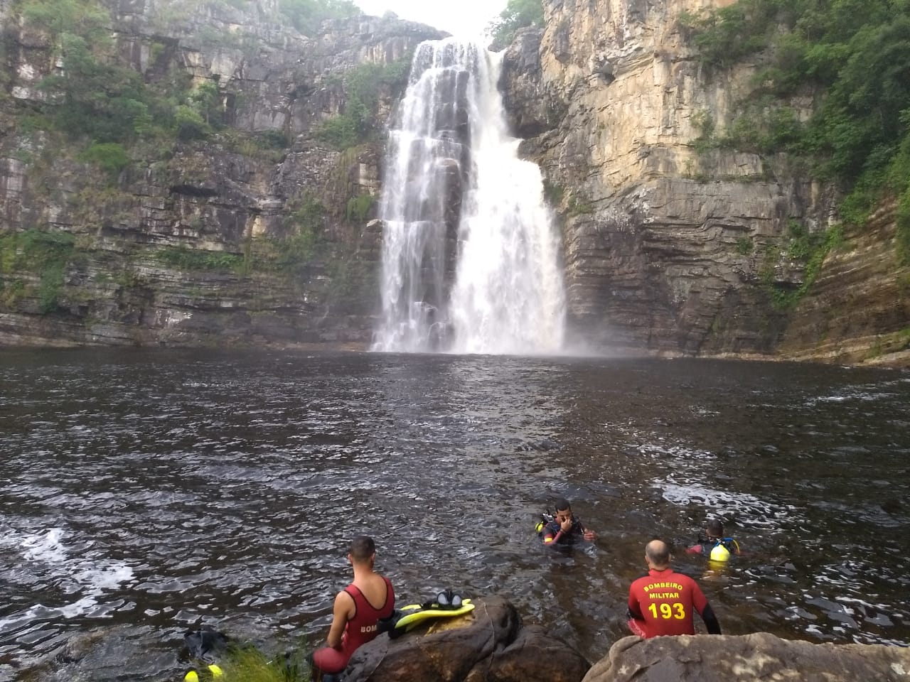 Corpo de turista que desapareceu na Chapada dos Veadeiros é encontrado (Foto: Divulgação/Corpo de Bombeiros)