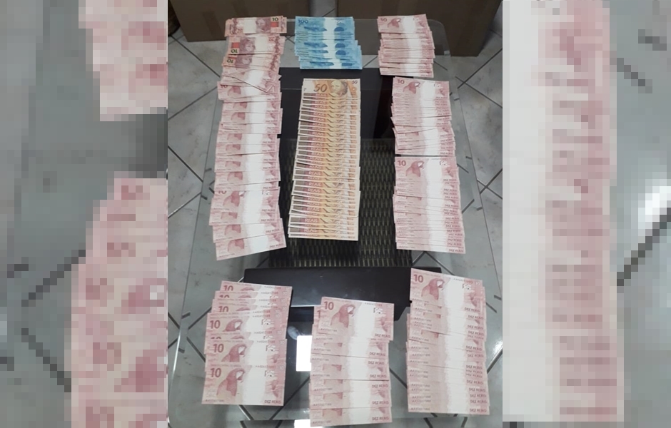 Pelas notas falsas, Danúbia alegou ter realizado um depósito bancário (Foto: Divulgação / PC)