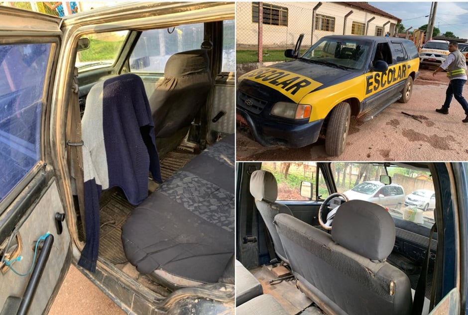 Vistoria flagra veículos escolares em más condições, em Niquelândia