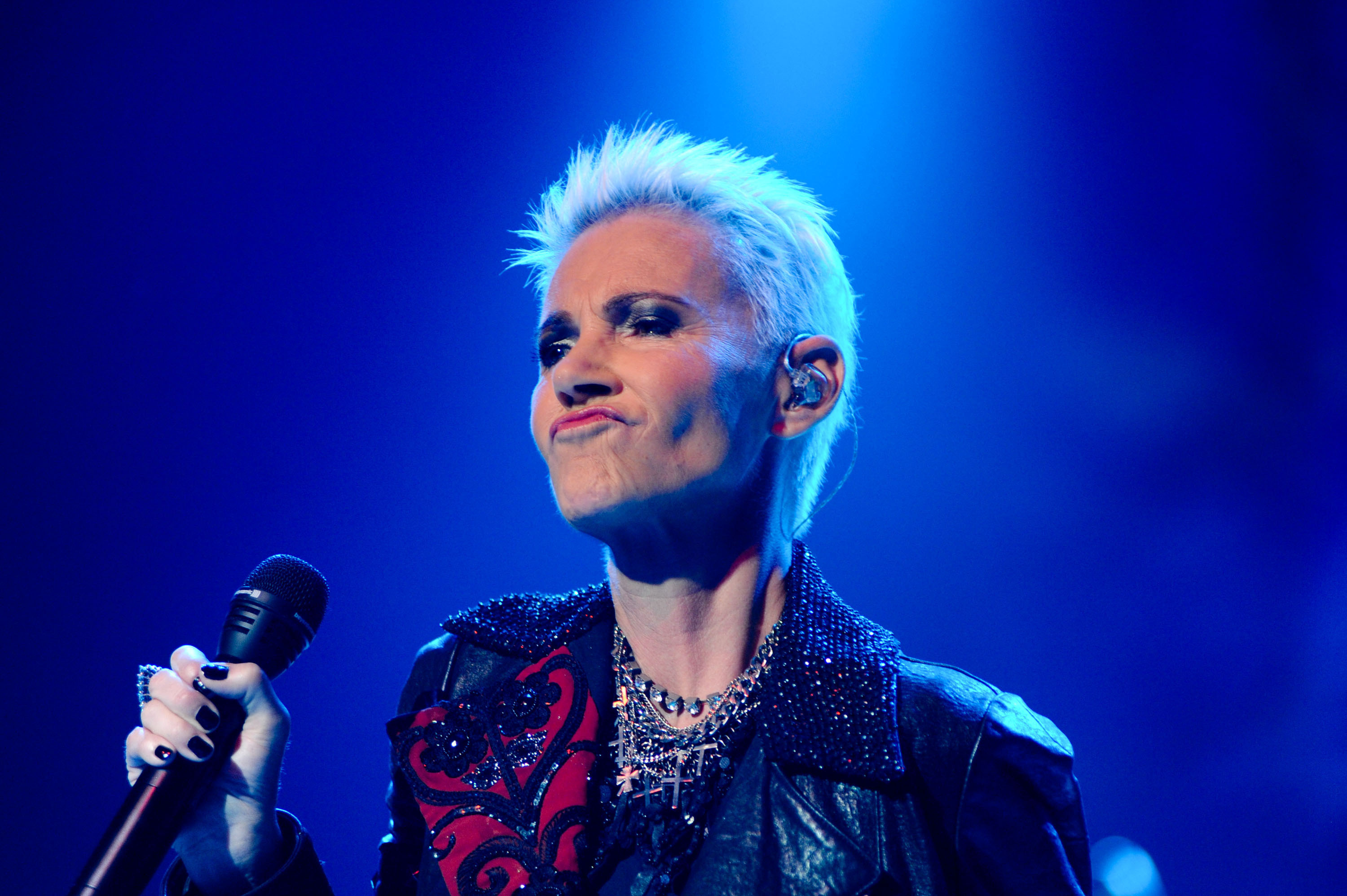 Show da dupla sueca Roxette (Marie Fredriksson e Per Gessle) da turnê "Crash! Boom! Bang!", no Credicard Hall, em São Paulo, em 2011 (Foto: Flávio Moraes/Fotoarena/Folhapress)