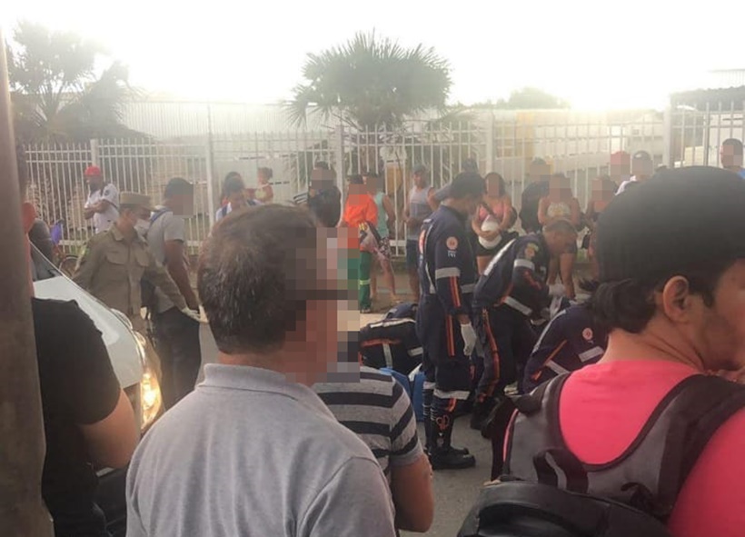 Vídeo mostra atropelamento de grávida e filha de quatro anos, em Goiânia