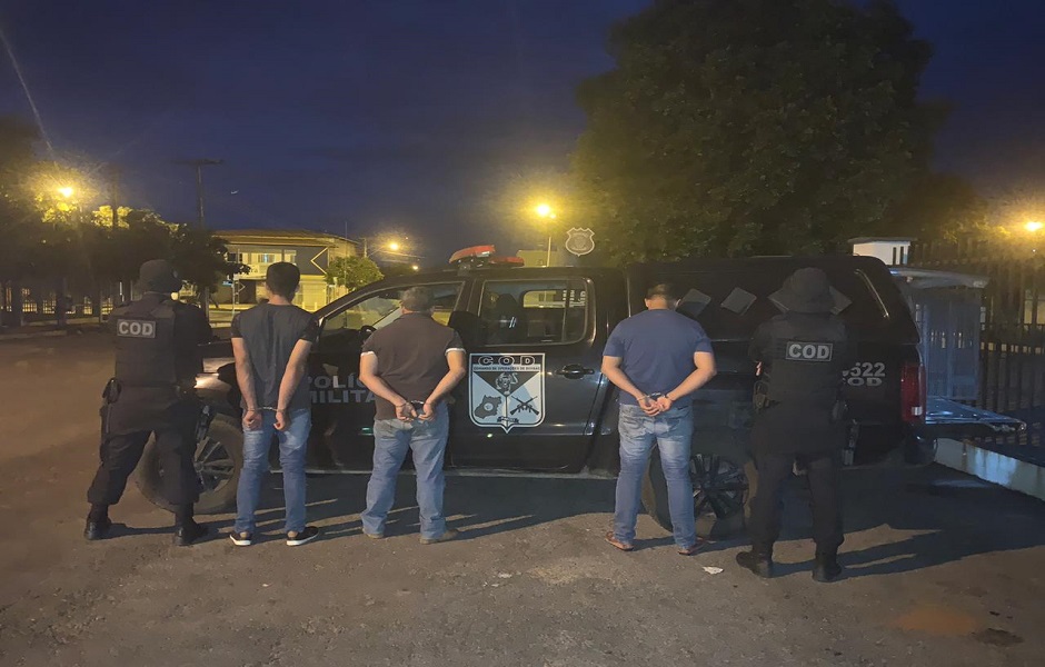 Três são presos suspeitos de roubo de carga em Goianésia