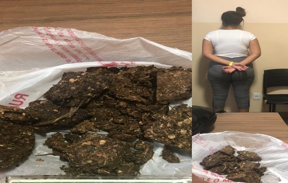 Jovem com maconha na CPP de Rio Verde (Foto: Reprodução)