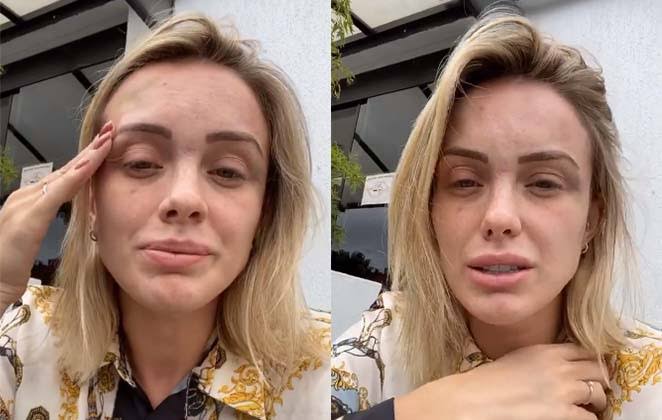 Ex-A Fazenda Monick Camargo diz que noivo a agrediu por não querer fazer orgia