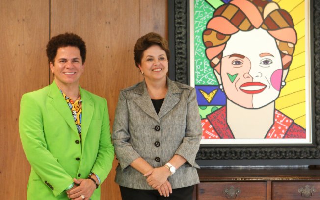Romero Britto faz homenagem ao presidente Jair Bolsonaro