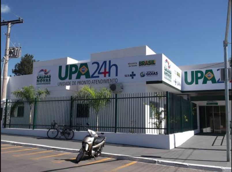 Flávio foi levado com vida para a UPA de Caldas Novas, mas não resistiu e morreu no local (Foto: Reprodução)