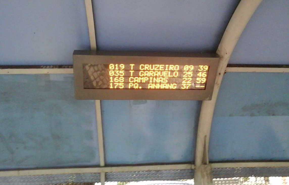 Segundo Companhia Metropolitana de Transportes Coletivos, a aquisição de novos displays depende de recursos "que a companhia ainda não dispõe" (Foto: Mais Goiás)