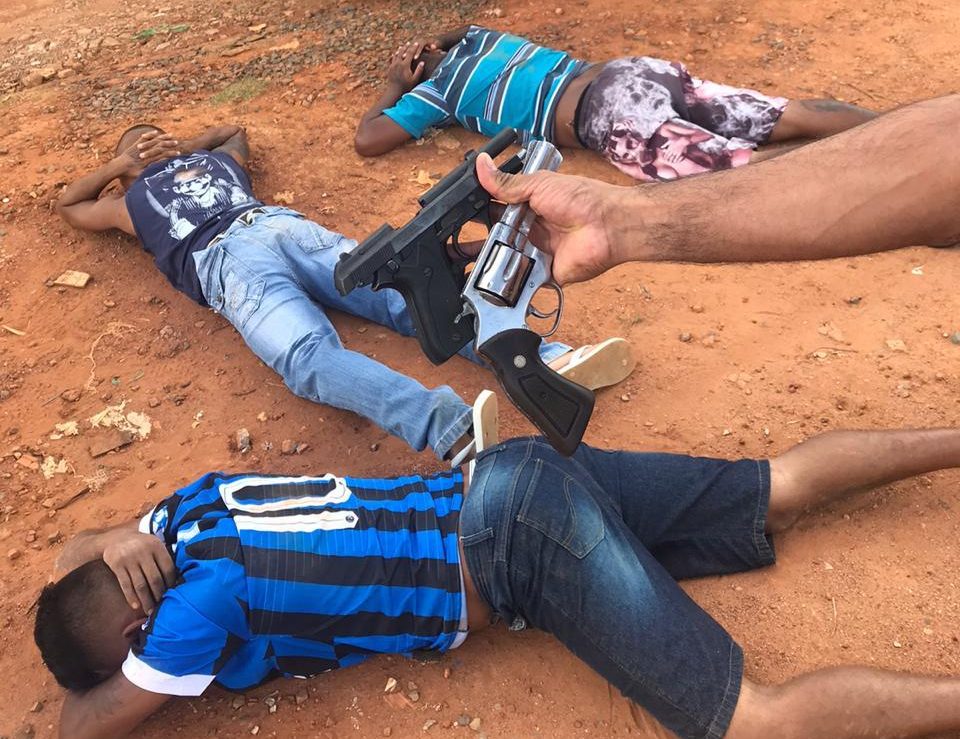 Três suspeitos de homicídio são presos em flagrante, em Planaltina